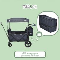 AREBOS Carro de Mano Plegable con Techo | Gris Fósil - details 22