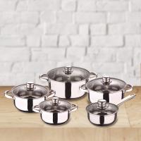 San Ignacio Batería de Cocina 12 Piezas en Acero Inoxidable con Juego de Sartenes y Tapas de Vidrio - details 10