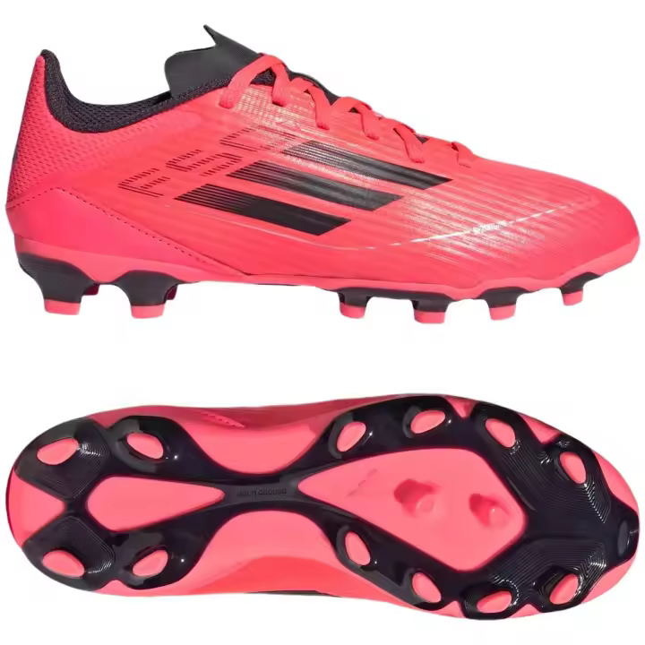 Botas de Futbol Adidas F50 League Mg para niños unisex en color rojo - 1