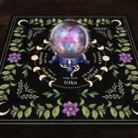 Mantel De Tarot Con Tu Poder En Forma De Serpiente Y Estampado Floral Y Vegetal Para Decoración De Altar Estilo Clásico Material Poliéster/Celulosa - details 15