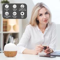 Difusor de Aromas USB 120ml - Ultra Silencioso (<36dB), Temporizador, 7 Luces LED Cambiantes, Aromaterapia para Hogar/Dormitorio/Oficina, Seguro Anti-Sequedad (Color Madera Clara) - details 5