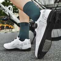 Zapatos De Ciclismo Para Hombre MTB Transpirables Negros Con Plataforma Plana Y Cierre De Bloqueo Libre Material De Suela De Goma Cómodos Para Bicicleta De Montaña Y Zapatillas De Ciclismo - details 22