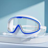 Gafas De Natación Impermeables Con Antiniebla Y Protección UV Para Exterior Con Tapones Para Oídos Gran Marco Para Adolescentes Y Adultos Mayores De 14 Años - details 0