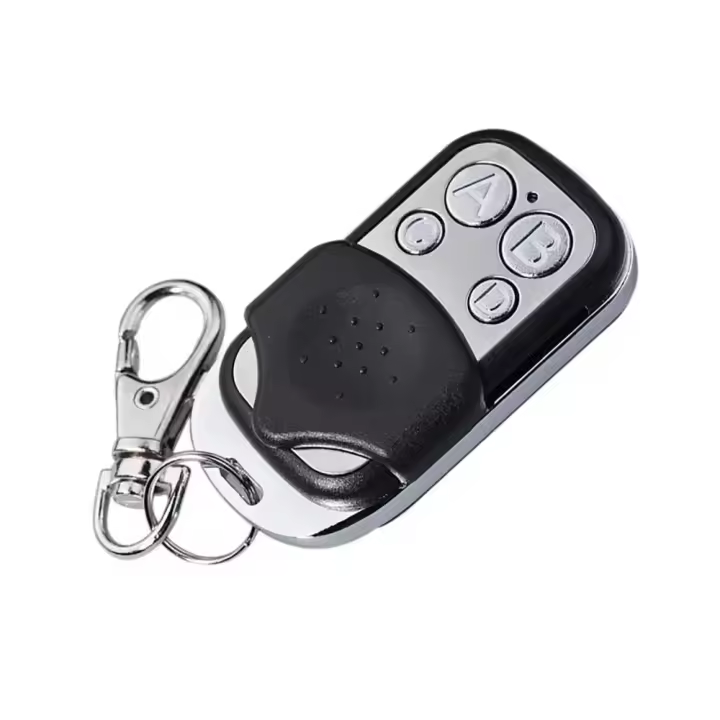 Control Remoto De Puerta De Garaje Metálico Con Botón De Presión 4 Botones ABCD Desbloqueo RF Clon Remoto Electrónico - 1