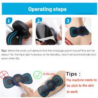 Masajeador De Cuello EMS Estimulador Muscular Parche De Masaje Eléctrico Con Pulso De Baja Frecuencia Herramienta De Alivio Del Dolor Y Relajación - details 6
