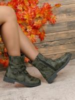 SP Cinturón con cara profunda para Mujer, estilo Korean, Nuevo, de otoño and Invierno, Con Cremallera lateral y Cabeza Redonda, parte inferior Gruesa, informal, de talla Grande - details 8