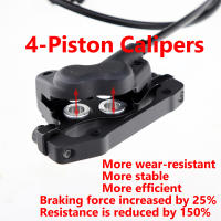 ZOOM HB876 Freno De Disco Hidráulico Para MTB 4 Pistones Cableado Interno Compatibilidad XC AM DH Longitudes 950/1850mm - details 3