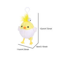 Juguete De Peluche Con Clavelito Sonido Y Movimiento Llavero Colgante Para Mochila Decoración Regalo De Navidad Bird Parrot - details 3