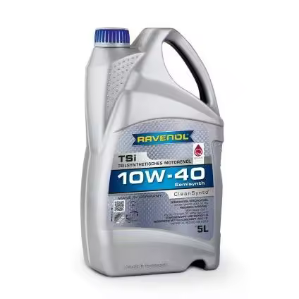 RAVENOL Tsi SAE 10W-40 - 5 L | Aceite Motor Baja Fricción Alto Rendimiento - 1