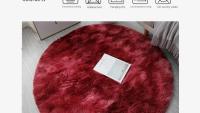 Carpetas Suaves De Peluche Redondas Para Sala De Estar Decoración De Hogar Dormitorio Y Habitación De Niños Alfombra Gruesa Pile Blanca - details 15
