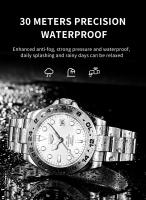 Reloj De Pulsera Deportivo Para Hombre LIGE Marca Top Militar Lujo Acero Inoxidable Resistente Al Agua Cuarzo Reloj Masculino Con Manos Luminosas Y Marcadores Arábigos - details 2