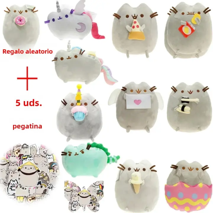 Peluche De Gato Anime Pizza 15Cm Suave Relleno De Algodón PP Juguete De Dibujos Animados Para Niños Cumpleaños Regalo Kawaii Sushi Patata Ángel Galleta Ice Cream - 1