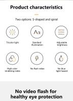 Lámpara De Noche LED Moderna Para Mesa Luz De Dormitorio Ajustable Iluminación Creativa Decoración Hogar Regalos Únicos - details 1