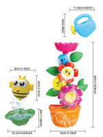 Juguetes De Baño Serie Abejas Pequeñas Pueden Almacenar Fugas De Agua Con Ducha Las Flores Se Voltearán Material Plástico PP - details 5