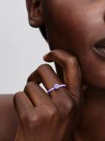 Pandora - Anillo Corazón Chakra Morado - Plata de ley - details 1