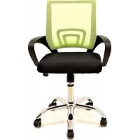 Sillón de oficina FISS NEW, negro, gas, basculante, malla verde, tejido negro Sillón de oficina, moderno  -Armazón de polipropileno con acabado negro  -Basculante con regulación de intensidad.  -Regulación de altura mediante pistón de gas cromado. - details 0