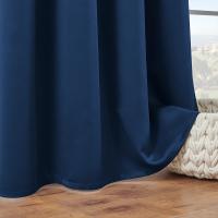 Cortina De Negocios 1Pc Color Sólido Negro Bloqueo De Luz Para Dormitorio Cocina Sala De Estar Decoración De Habitaciones - details 2