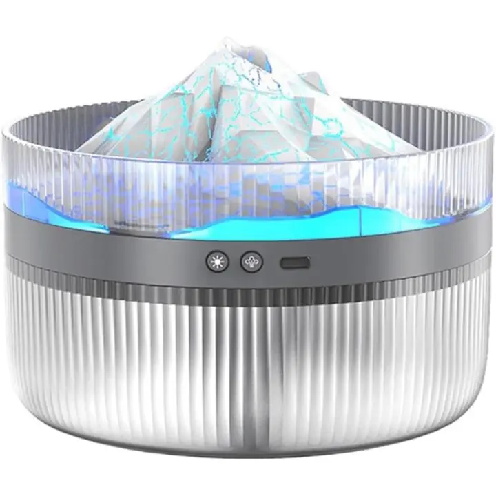 Humidificador de llama multifunción con máquina de aromaterapia Volcano, difusor de perfume de gran capacidad de 2 l, luz nocturna de ambiente - 1
