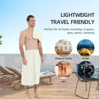 Toalla De Baño Para Hombre Suave Y Absorbente 1pc Anti-Pelusa Secado Rápido Mezcla De Poliéster Diseño Moderno Color Sólido Lavable En Máquina - details 6