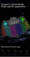 Teclado Inalámbrico Mini V18 Con Mouse De Aire Multicolor Retroiluminado Para Android TV Box Compatible Con French Spanish Russian - details 3