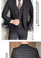 Traje De Moda Para Hombre 2025 (Blazer+Chaleco+Pantalones) Estilo Artístico Casuero Elegante Talla M-5XL Adecuado Para Bodas Y Trabajo - details 7