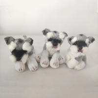 Muñeco De Peluche Kawaii Schnauzer Pequeño Suave Simulación Juguete De Peluche Para Niños Animal De Peluche Lindo Accesorio Fotográfico Regalo De Cumpleaños Para Niñas - details 1
