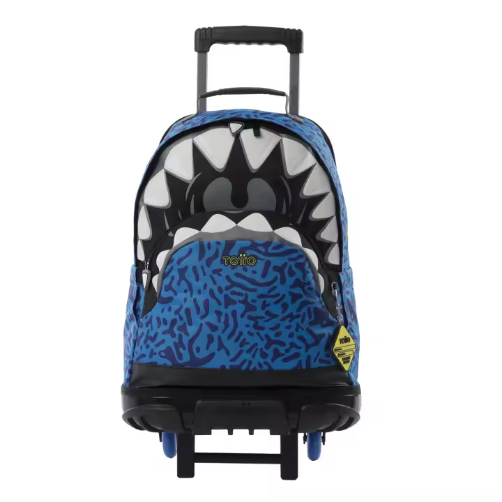 Totto Mochila infantil ruedas Sharky -Dimensiones:33 x 47.5 x 16 cm-Material: poliester - 1