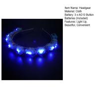 Diadema LED Para Niñas Brillo Cabeza Floral Coronación Neón Fiesta Regalo Boda Cumpleaños Luminoso Festival 10/20/30Pcs - details 15
