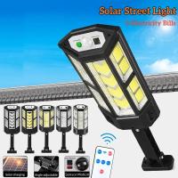 Lámpara Solar LED Potente Con Sensor De Movimiento Impermeable Luz De Jardín Solar Moderna Para Calle Y Paseo Exterior - details 0