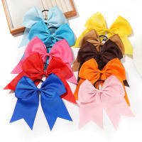 1PC Cinta De Cabello Elástica De 6 Pulgadas Para Niñas Color Sólido Gran Lazo Cinta De Goma Accesorio Para El Cabello Moda Infantil - details 4