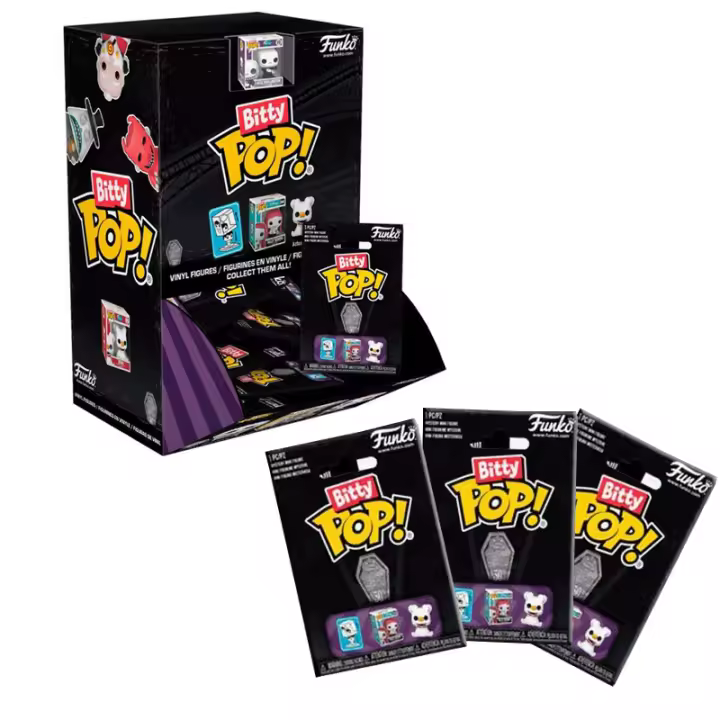 FUNKO BITTY POP! PESADILLA ANTES DE NAVIDAD – SOBRE SORPRESA - PACK 3 UNIDADES, 81120, TIENDA CON LICENCIA OFICIAL - 1
