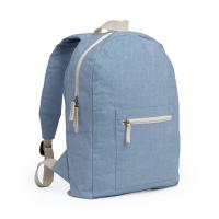 Mochila ecológica de acabado jaspeado unisex, dos bolsillos, algodón orgánico reciclado, asas acolchadas Le Côté Chic - details 2
