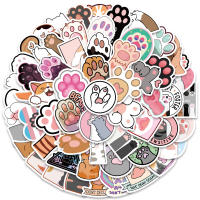 Pegatinas De Gato Rosa Kawaii 61PCS Para Botella De Agua Portátil Patineta Scrapbook Equipaje Juguete Para Niñas - details 6