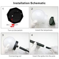 8pcs Luz Solar LED Para Jardín Lámpara De Suelo Redonda Impermeable Instalación En Suelo Iluminación Nocturna Para Paisaje Exterior - details 15