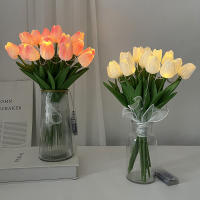 10/15pcs Luminosas Tulipanes LED Simulación Alta Calidad Flores Falsas Para Decoración De Hogar Y Fiestas Boda Decoración De Flores Artificiales - details 4