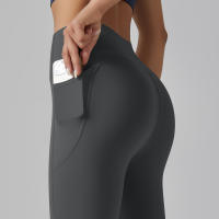 Leggings Para Mujer Con Bolsillos Pantalones De Yoga Para Gimnasio Deporte Fitness De Cintura Alta Control De Abdomen Para Correr Entrenamiento - details 9
