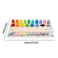Juego De Puzzle Magnético Montessori Para Niños Tablero De Laberinto De Colores Y Números Madera Juguete Para Desarrollo De Habilidades Motoras Finas Edad Recomendada 3-6 Años - details 5