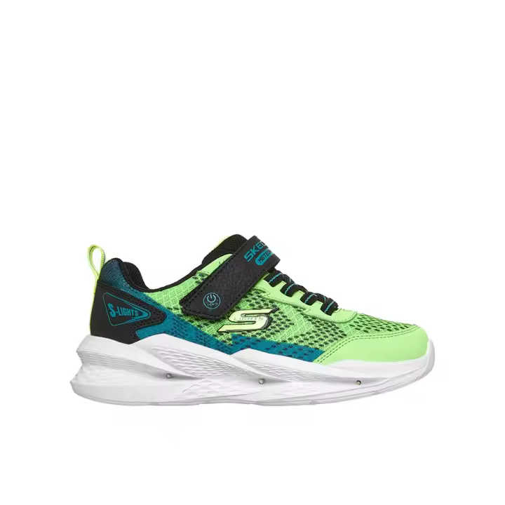 Skechers Zapatillas S Lights Meteor-Lig en color Verde de Niño modelo 401490LC_LMBK con plataforma de 4cm y velcro 90107 - 1