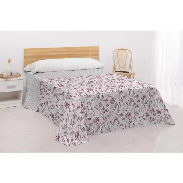 Colcha Bouti Estampada Reversible, Modelo Alaya, 100% Microfibra, Innova Home - 1