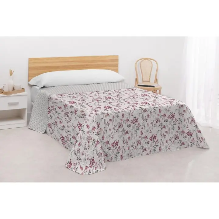 Colcha Bouti Estampada Reversible, Modelo Alaya, 100% Microfibra, Innova Home - 1