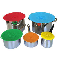 Juego de 5 tapas de silicona para microondos, tapas para ollas y sartenes, envoltorios de silicona para productos de cocina - details 2