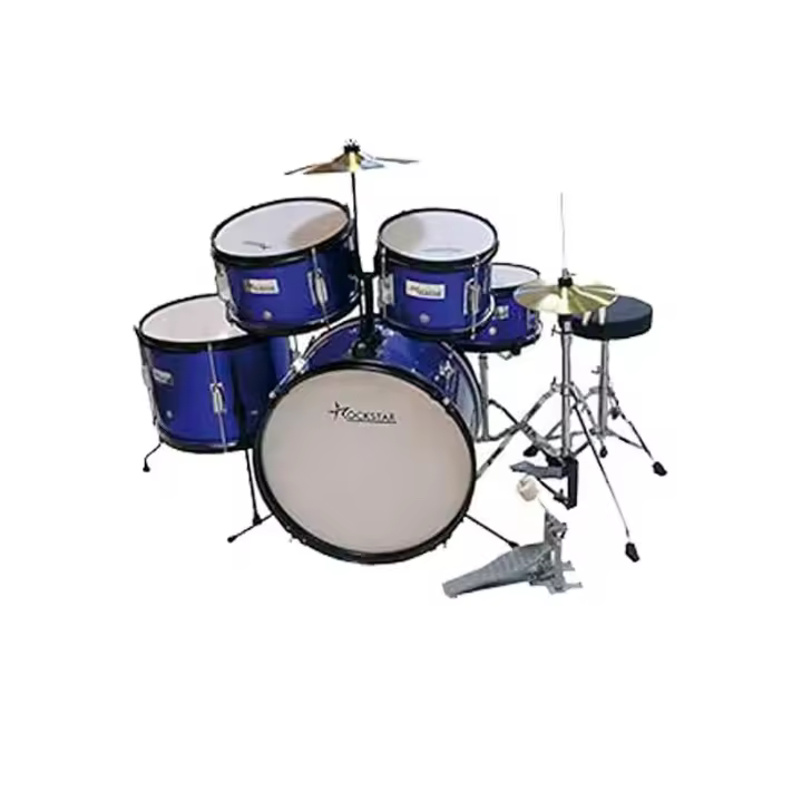 Rockstar Music GC1046 Bateria pequeña infantil, instrumento musical de percusión de verdad. - 1