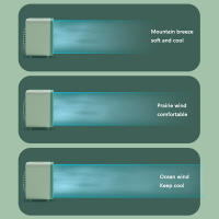 Mini refrigerador de Aire portátil, potente y Súper Silencioso, con 3 velocidades, recargable por USB y opción de refrigeración con Cubitos de Hielo para el hogar. - details 4