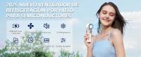 Mini Ventilador Turbo Recargable USB - 5000mAh, Control de 199 Velocidades, Operación Silenciosa, Aire Fresco Instantáneo, Ideal para Viajes/Trabajo/Actividades Outdoor (Blanco, Portátil) - details 0