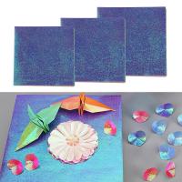 Papel De Origami Multicolor En Gradiente 50 Hojas Cuadradas Para Niños Y Adultos Papel De Artesanía Brillante Para Scrapbooking Y Felicitaciones - details 1