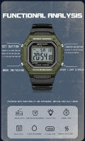 Reloj Digital Deportivo Para Hombre SANDA 2156 Estilo Militar Resistente Al Agua Pantalla Grande LED Cronógrafo Reloj De Pulsera Para Masculino - details 9