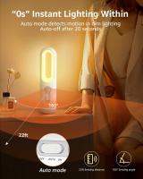 Sensor de Movimiento LED Noche Luz 2 en 1 in the interior portáthil with anocecier al amanécer sensor para dormitorio, baño, Lectura, camping - details 2