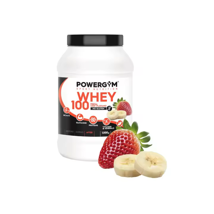 Powergym Proteína Whey 100 Fresas con Plátano - 1