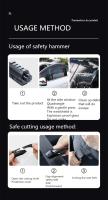 Martillo De Seguridad Para Coche 2-en-1 Rompe Ventanas Y Cortador De Cinturones De Seguridad Herramienta De Escape En Emergencias - details 7