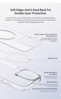 VOKAMO Funda Transparente Anti Amarillamiento Clásica con Anillo Magnético Compatible con MagSafe para iPhone 15, iPhone 15 Plus, iPhone 15 Pro, iPhone 15 Pro Max de Alta Calidad con Encaje Perfecto - details 3